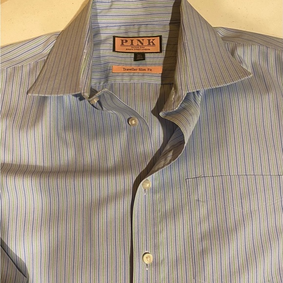 Thomas Pink travelers collection collared shirt - Picture 2 of 8